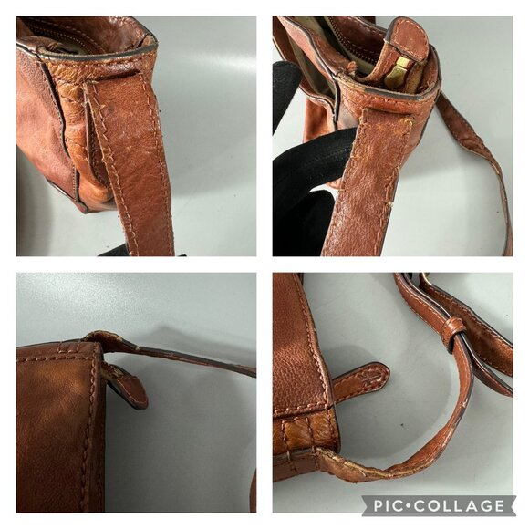 FRYE Brown Leather Crossbody Bag - Picture 12 of 14